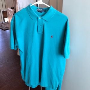 Men’s blue polo